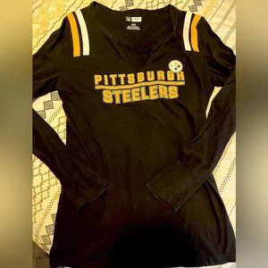 Women’s nfl team apparel Steelers long sleeve t shirt